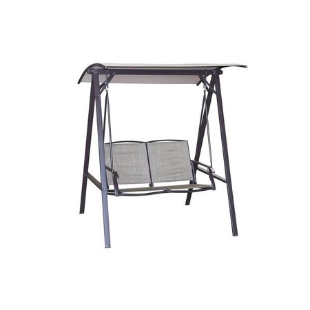 SEASONAL TRENDS Swing, 450 lbs Seating, Steel Frame, Dark Brown Frame YN8091